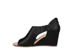 Journee Collection Womens Aretha Wedge Sandal - Black -Fashion Feet Shop US 01 102152 03