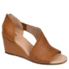 Journee Collection Womens Aretha Wedge Sandal - Cognac -Fashion Feet Shop US 01 102153 00