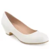 Journee Collection Womens Saar Pump - White -Fashion Feet Shop US 01 103360 00