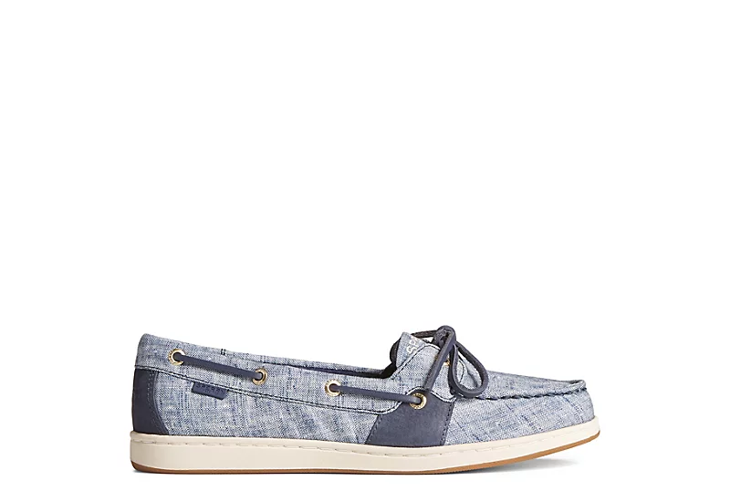 Sperry Womens Coastfish 1-eye Boat Shoe - Navy 4 Sperry Womens Coastfish 1-eye Boat Shoe - Navy - Image 2