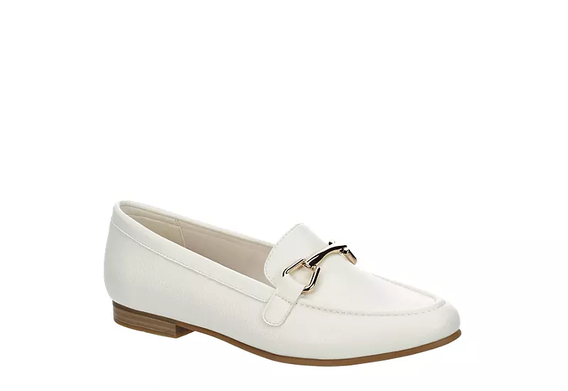 Michael By Michael Shannon Womens Silvana Loafer - White 3 Michael By Michael Shannon Womens Silvana Loafer - White