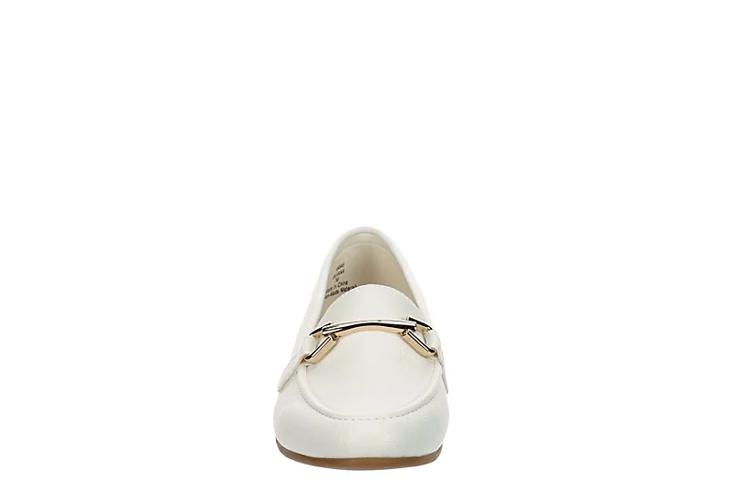 Michael By Michael Shannon Womens Silvana Loafer - White 5 Michael By Michael Shannon Womens Silvana Loafer - White - Image 3