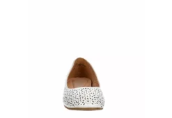 Mootsies Tootsies Womens Belva Flat - White -Fashion Feet Shop US 01 105350 02