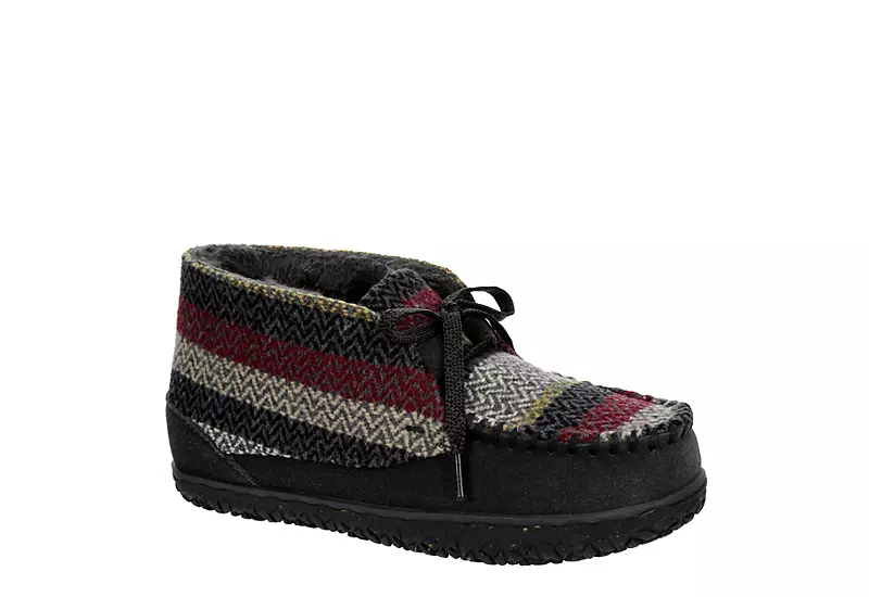 Minnetonka Womens Jenn Bootie Slipper - Dark Grey 3 Minnetonka Womens Jenn Bootie Slipper - Dark Grey