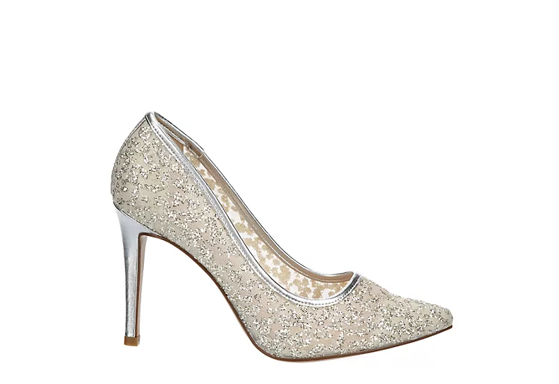 Michael By Michael Shannon Womens Rochelle Pump - Silver 4 Michael By Michael Shannon Womens Rochelle Pump - Silver - Image 2