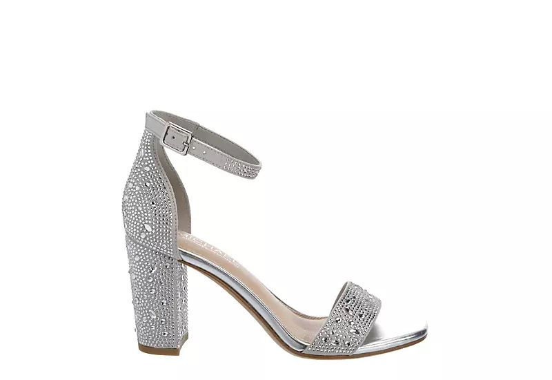 Michael By Michael Shannon Womens Stella Sandal - Silver 4 Michael By Michael Shannon Womens Stella Sandal - Silver - Image 2