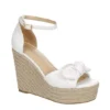 Michael By Michael Shannon Womens Baye Wedge Sandal - White -Fashion Feet Shop US 01 107019 00