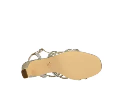 N By Nina Womens Bloom Sandal - Champagne -Fashion Feet Shop US 01 107406 06