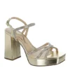 N By Nina Womens Sevyn Platform Sandal - Gold -Fashion Feet Shop US 01 107409 00