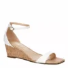 Unisa Womens Karder Wedge Sandal - White -Fashion Feet Shop US 01 107562 00