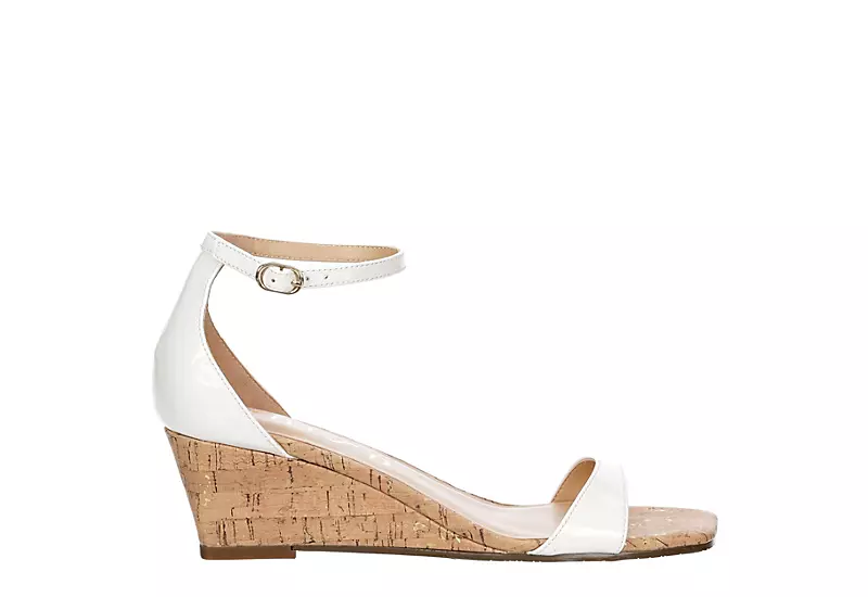 Unisa Womens Karder Wedge Sandal - White 4 Unisa Womens Karder Wedge Sandal - White - Image 2
