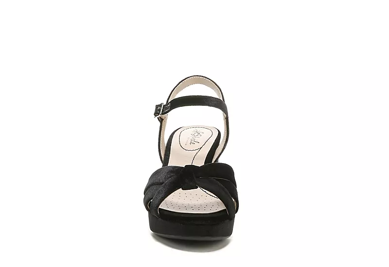 Lifestride Womens Lucky Platform Sandal - Black 5 Lifestride Womens Lucky Platform Sandal - Black - Image 3