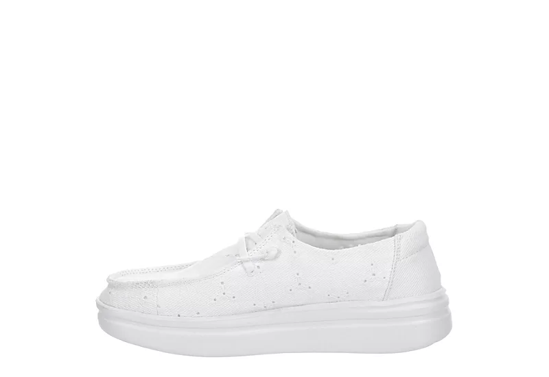 Heydude Womens Wendy Rise Slip On Sneaker - White 6 Heydude Womens Wendy Rise Slip On Sneaker - White - Image 4
