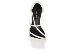 Nine West Womens Rolga Wedge Sandal - White 12 Nine West Womens Rolga Wedge Sandal - White -Fashion Feet Shop US 01 108884 03
