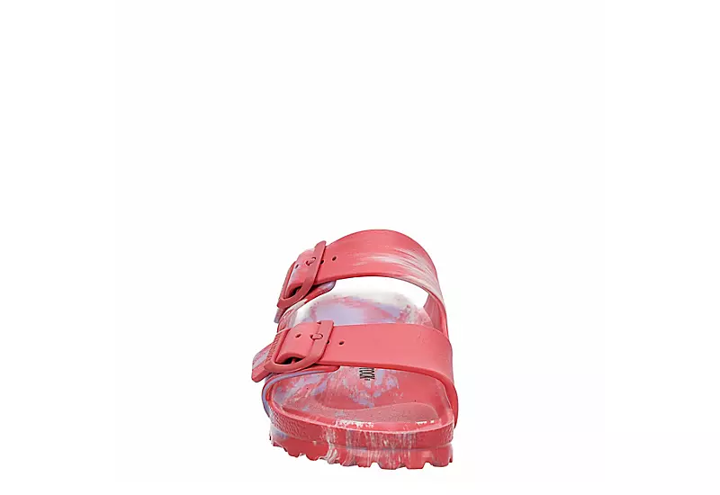 Birkenstock Womens Arizona Essentials Slide Sandal - Coral 5 Birkenstock Womens Arizona Essentials Slide Sandal - Coral - Image 3