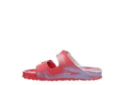 Birkenstock Womens Arizona Essentials Slide Sandal - Coral 12 Birkenstock Womens Arizona Essentials Slide Sandal - Coral -Fashion Feet Shop US 01 201446 03