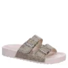 Madden Girl Womens Teddy Footbed Slide Sandal - Blush -Fashion Feet Shop US 01 201894 00