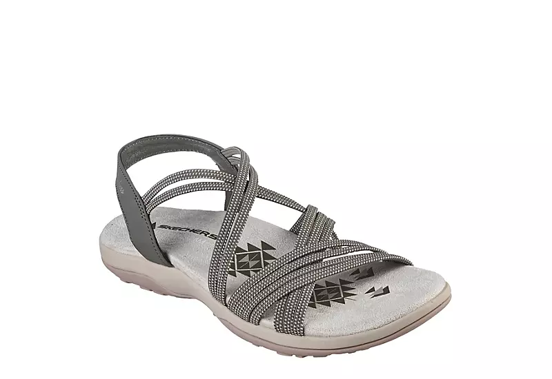 Skechers Womens Reggae Slim Takes Two Womens Sandal - Olive 3 Skechers Womens Reggae Slim Takes Two Womens Sandal - Olive