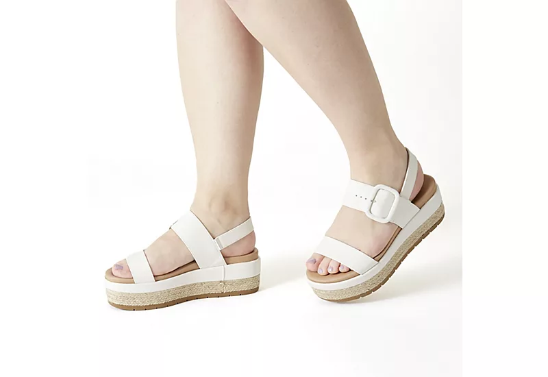 Michael By Michael Shannon Womens Kira Platform Sandal - Ivory 9 Michael By Michael Shannon Womens Kira Platform Sandal - Ivory - Image 7