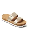 Reef Womens Banded Horizon Hi Slide Sandal - Champagne -Fashion Feet Shop US 01 202484 00