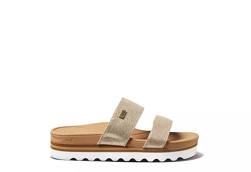 Reef Womens Banded Horizon Hi Slide Sandal - Champagne 4 Reef Womens Banded Horizon Hi Slide Sandal - Champagne - Image 2