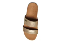 Reef Womens Banded Horizon Hi Slide Sandal - Champagne 11 Reef Womens Banded Horizon Hi Slide Sandal - Champagne -Fashion Feet Shop US 01 202484 02