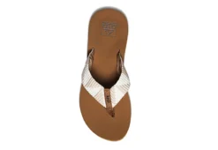 Reef Womens Spring Woven Flip Flop Sandal - Tan -Fashion Feet Shop US 01 202598 02