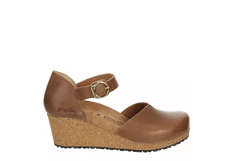 Birkenstock Womens Mary Wedge Sandal - Cognac 4 Birkenstock Womens Mary Wedge Sandal - Cognac - Image 2