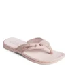 Sperry Womens Seafish Iridescent Sparkle Flip Flop Sandal - Blush -Fashion Feet Shop US 01 203196 00