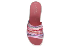 Clarks Womens Drift Petal Slide Sandal - Multicolor 14 Clarks Womens Drift Petal Slide Sandal - Multicolor -Fashion Feet Shop US 01 203205 05