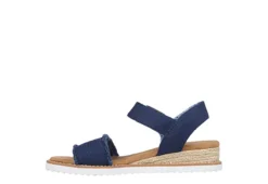Skechers Womens Desert Kiss - Adobe Princess Wedge Sandal - Navy 11 Skechers Womens Desert Kiss - Adobe Princess Wedge Sandal - Navy -Fashion Feet Shop US 01 203275 02