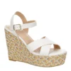 Michael By Michael Shannon Womens Luna Wedge Sandal - White 2 Michael By Michael Shannon Womens Luna Wedge Sandal - White -Fashion Feet Shop US 01 203329 00