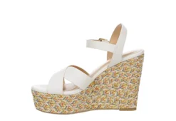 Michael By Michael Shannon Womens Luna Wedge Sandal - White 12 Michael By Michael Shannon Womens Luna Wedge Sandal - White -Fashion Feet Shop US 01 203329 03