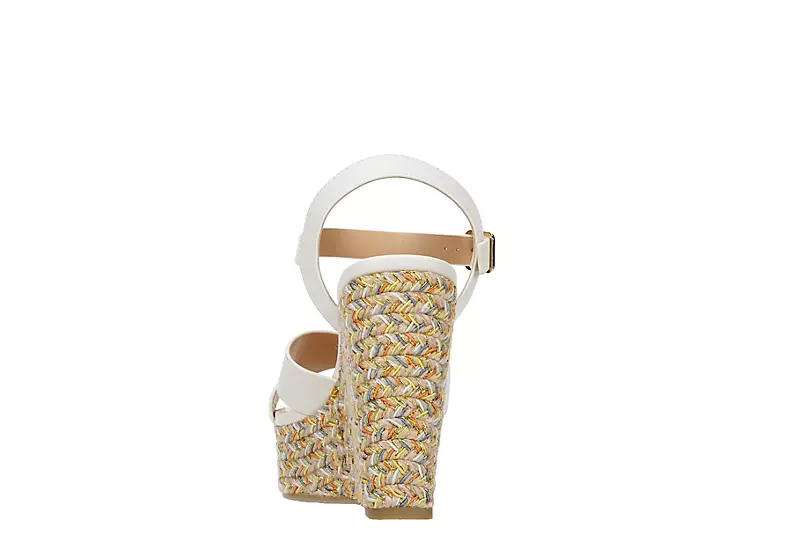 Michael By Michael Shannon Womens Luna Wedge Sandal - White 7 Michael By Michael Shannon Womens Luna Wedge Sandal - White - Image 5