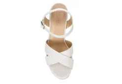 Michael By Michael Shannon Womens Luna Wedge Sandal - White 14 Michael By Michael Shannon Womens Luna Wedge Sandal - White -Fashion Feet Shop US 01 203329 05