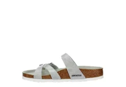 Birkenstock Womens Franca Vegan Footbed Sandal - Silver 12 Birkenstock Womens Franca Vegan Footbed Sandal - Silver -Fashion Feet Shop US 01 203366 03