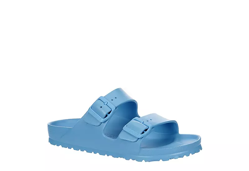 Birkenstock Womens Arizona Essentials Slide Sandal - Light Blue 3 Birkenstock Womens Arizona Essentials Slide Sandal - Light Blue