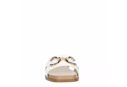 Michael By Michael Shannon Womens Jade Slide Sandal - White 11 Michael By Michael Shannon Womens Jade Slide Sandal - White -Fashion Feet Shop US 01 203385 02