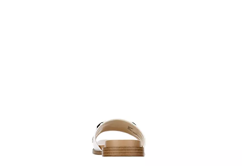 Michael By Michael Shannon Womens Jade Slide Sandal - White 7 Michael By Michael Shannon Womens Jade Slide Sandal - White - Image 5