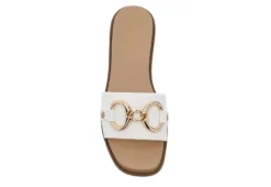 Michael By Michael Shannon Womens Jade Slide Sandal - White 14 Michael By Michael Shannon Womens Jade Slide Sandal - White -Fashion Feet Shop US 01 203385 05