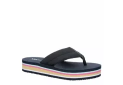 Xappeal Womens Jax Flip Flop Sandal - Navy