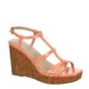 Michael By Michael Shannon Womens Natalia Wedge Sandal - Coral -Fashion Feet Shop US 01 203419 00