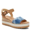 Toms Womens Diana Wedge Sandal - Denim 2 Toms Womens Diana Wedge Sandal - Denim -Fashion Feet Shop US 01 204095 00