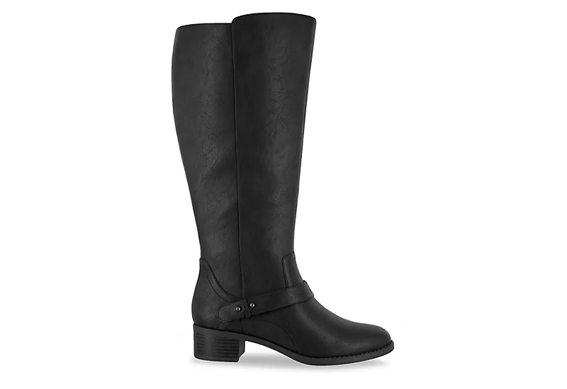 Easy Street Womens Jewel Wide Calf Tall Boot - Black 4 Easy Street Womens Jewel Wide Calf Tall Boot - Black - Image 2