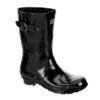 London Fog Womens Piccadilly Rain Boot - Black -Fashion Feet Shop US 01 302401 00