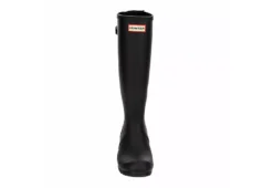 Hunter Boots Llc Womens Original Back Adj Gloss Rain Boot - Black -Fashion Feet Shop US 01 302431 02