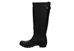 Hunter Boots Llc Womens Original Back Adj Gloss Rain Boot - Black -Fashion Feet Shop US 01 302431 03