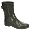 Hunter Boots Llc Womens Original Refined Short Gloss Rain Boot - Grey -Fashion Feet Shop US 01 302445 00