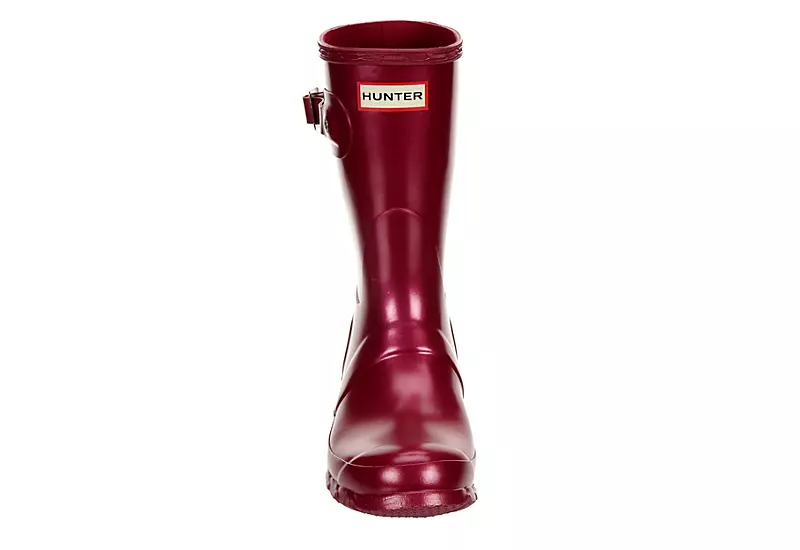 Hunter Boots Llc Womens Original Short Nebula Rain Boot - Burgundy 5 Hunter Boots Llc Womens Original Short Nebula Rain Boot - Burgundy - Image 3