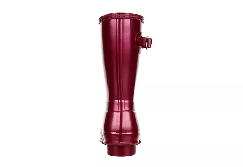 Hunter Boots Llc Womens Original Short Nebula Rain Boot - Burgundy 7 Hunter Boots Llc Womens Original Short Nebula Rain Boot - Burgundy - Image 5